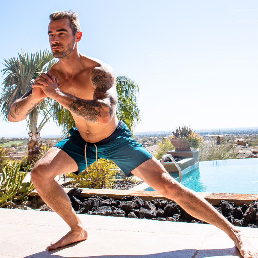 2-in-1 swimming trunks for yoga